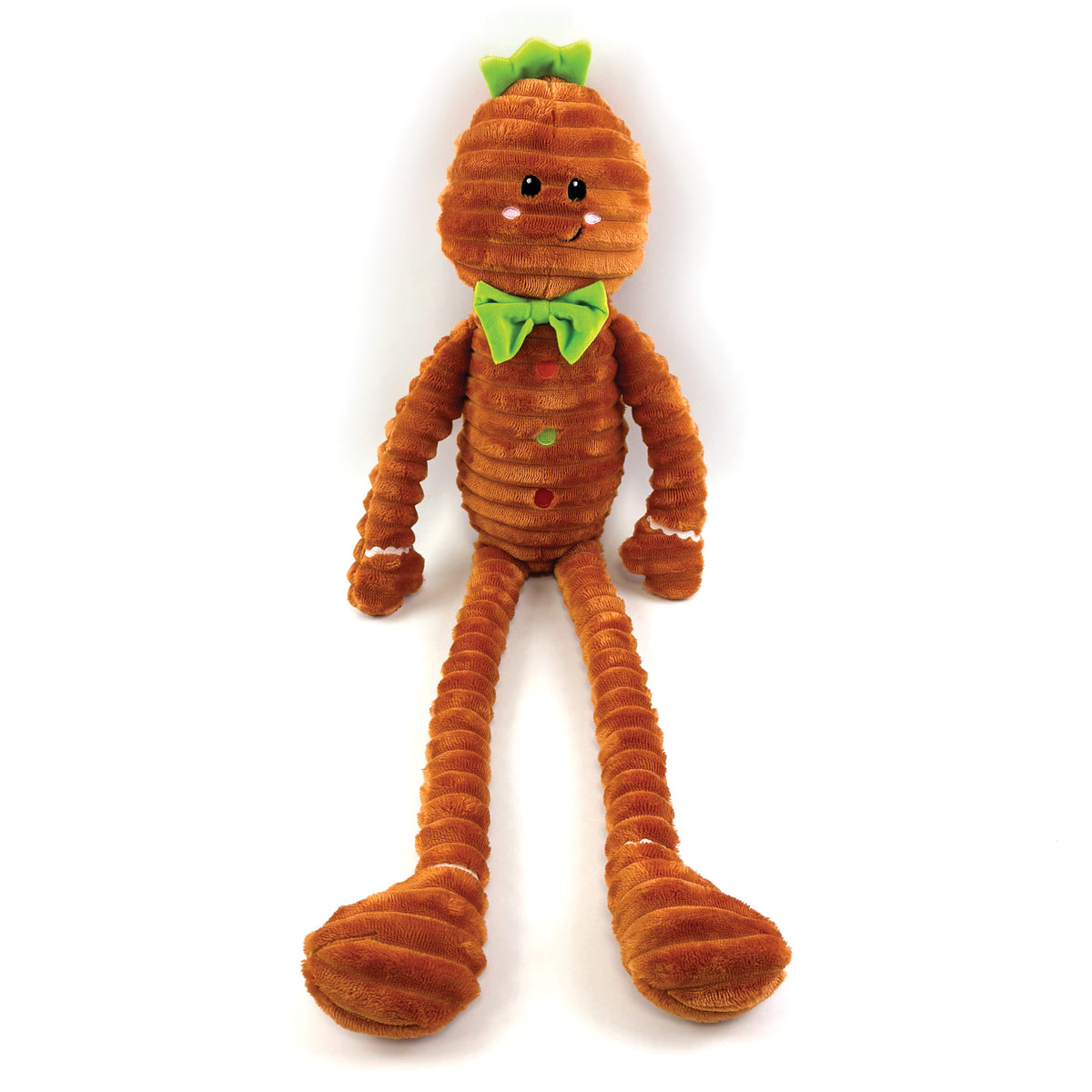 Jumbo Gingerbread Plush 🧸Dog Toy by Happy Pet