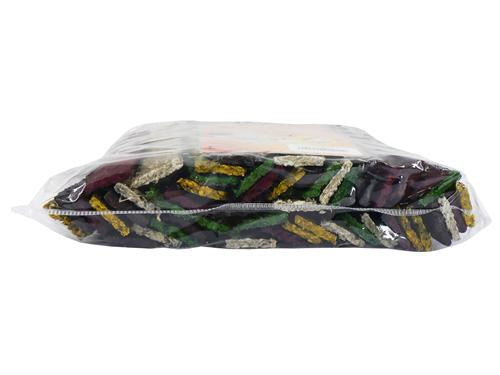 Cheeko Plaque Busters Flat Munchie Strip Assorted 🦴 Dog Chew – 6.5" (50 Pack)