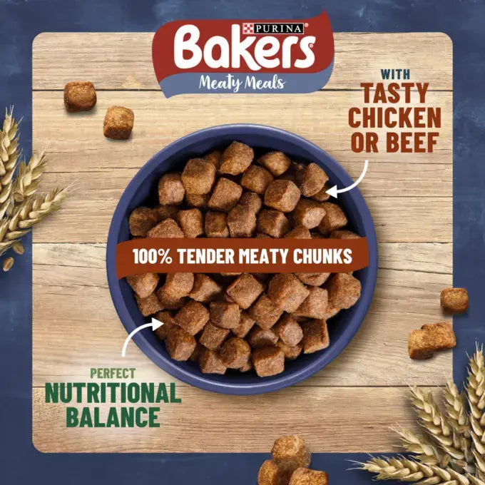 Bakers Meaty Meals with Chicken Adult Dry Dog Food