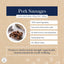 Hollings Gourmet Sausages for Dogs 🐮 Pork Natural Treats