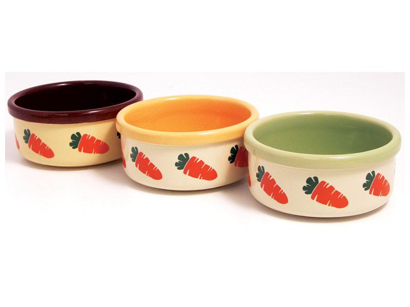 Rosewood | Small Pet Feeding | Ceramic Carrot Bowls