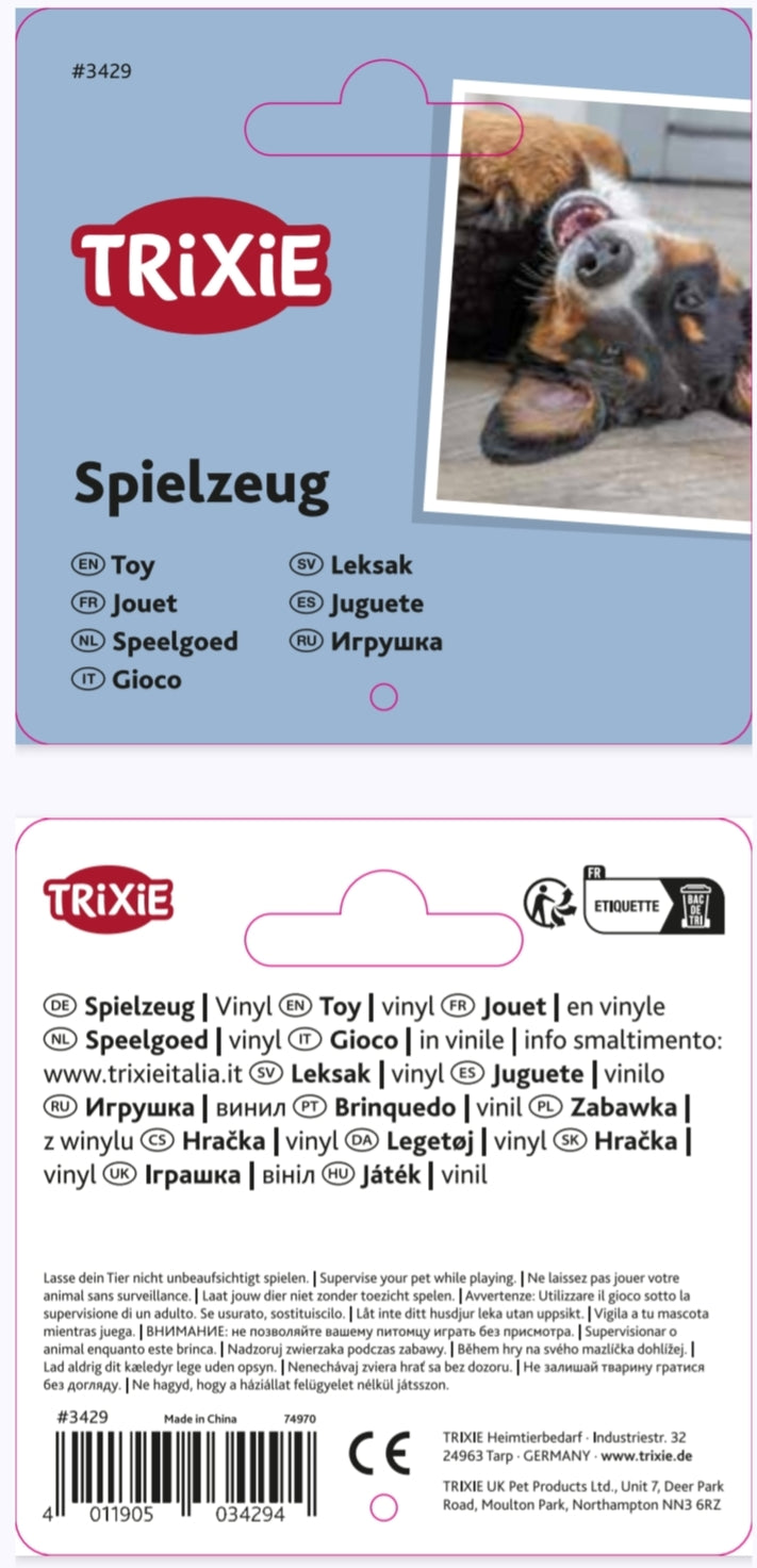 Trixie | Vinyl Hedgehog Ball | Dog Toy (6cm or 10cm)