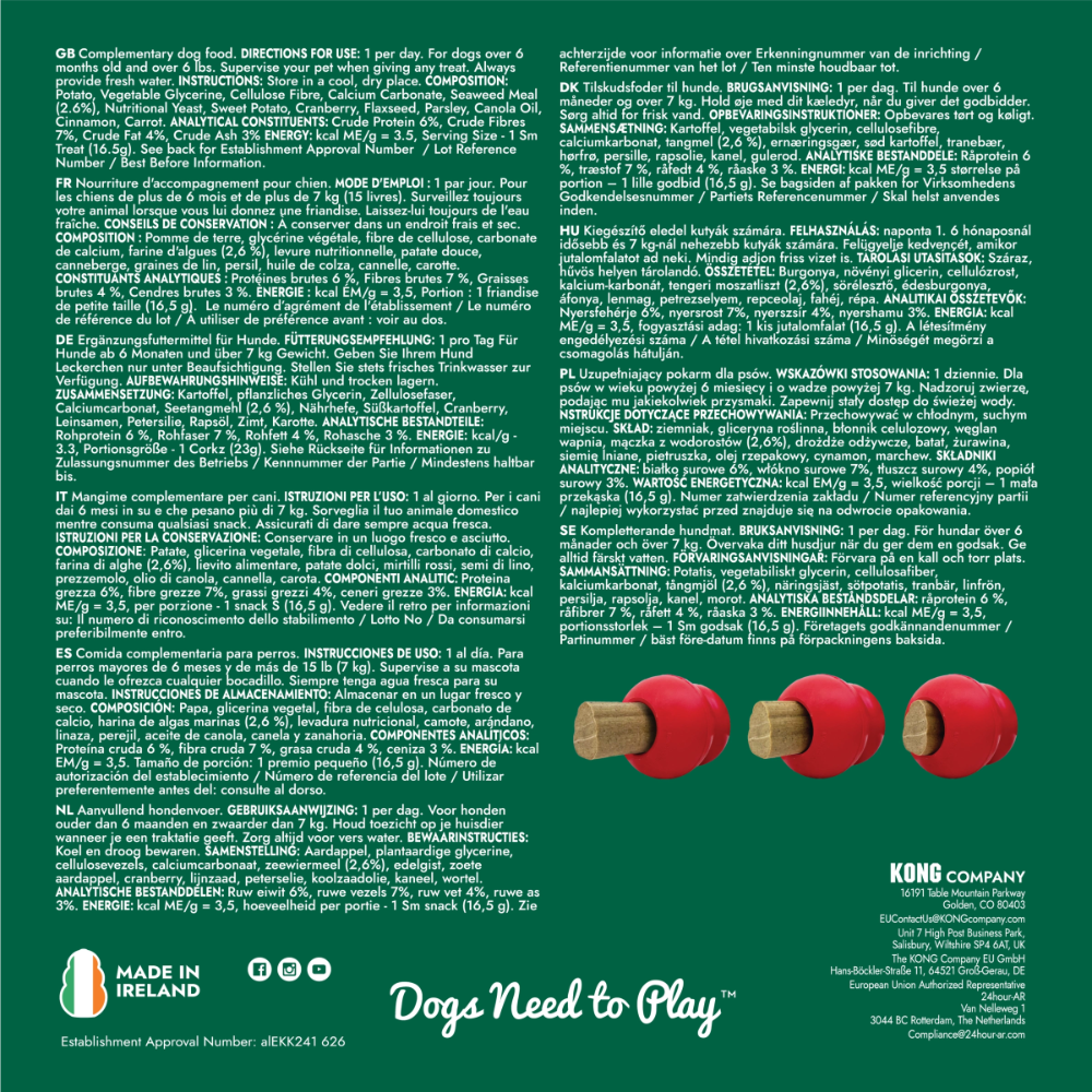 KONG Ziggies Holiday Spice Small 🎄 Christmas Dog Treats