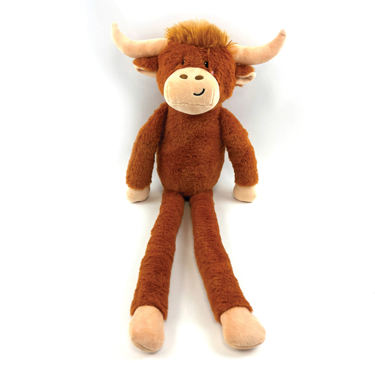 Jumbo Herby Highland Cow 🐂 Plush Christmas Dog Toy by Happy Pet