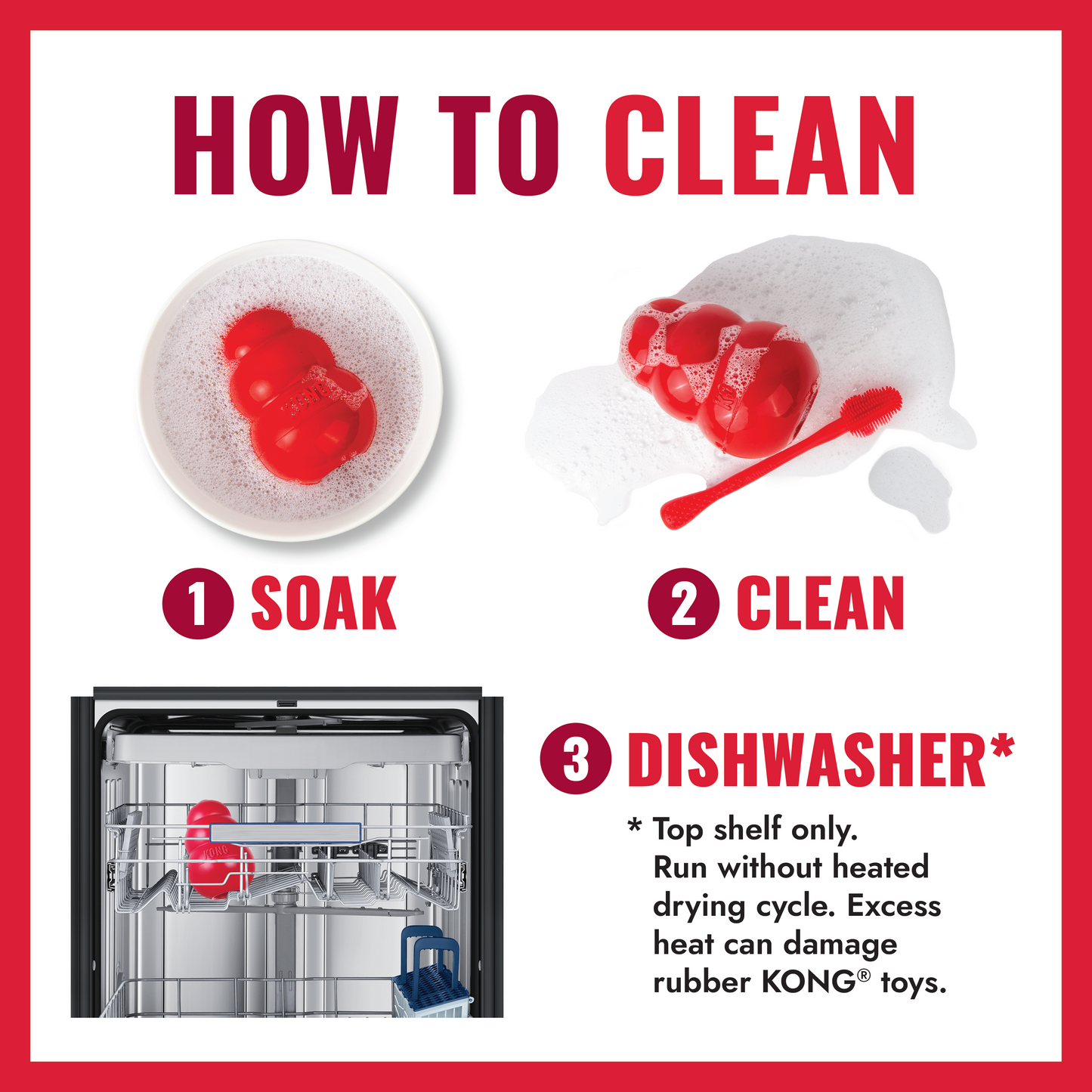 KONG Classic Rubber Dog Chew Toy | Food & Treat Dispenser