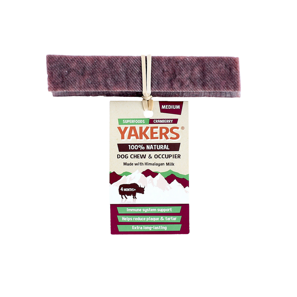 Yakers Cranberry 🍒🧀 Himalyan Yak Milk | Hard Cheese Dog Chew