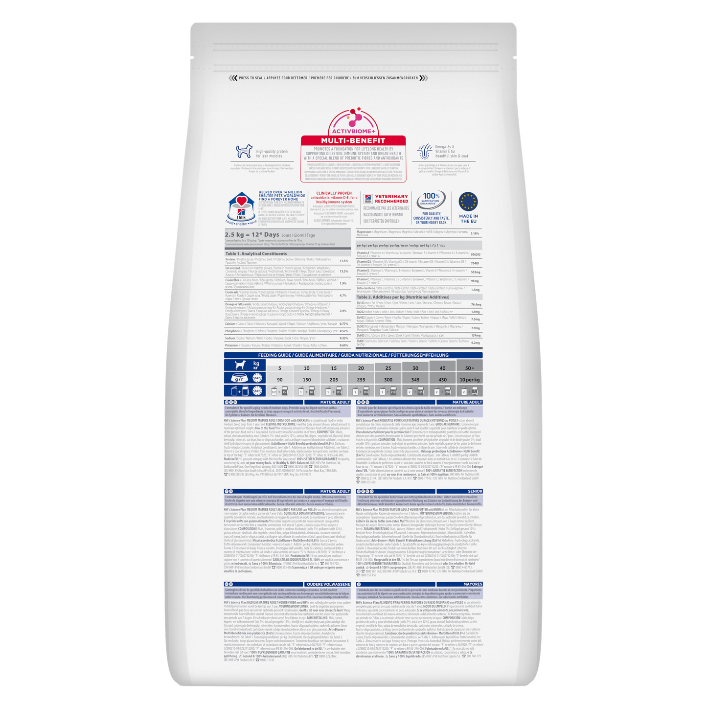 Hill's Science Plan Mature Chicken Medium Breed Dry Food for Senior Dogs