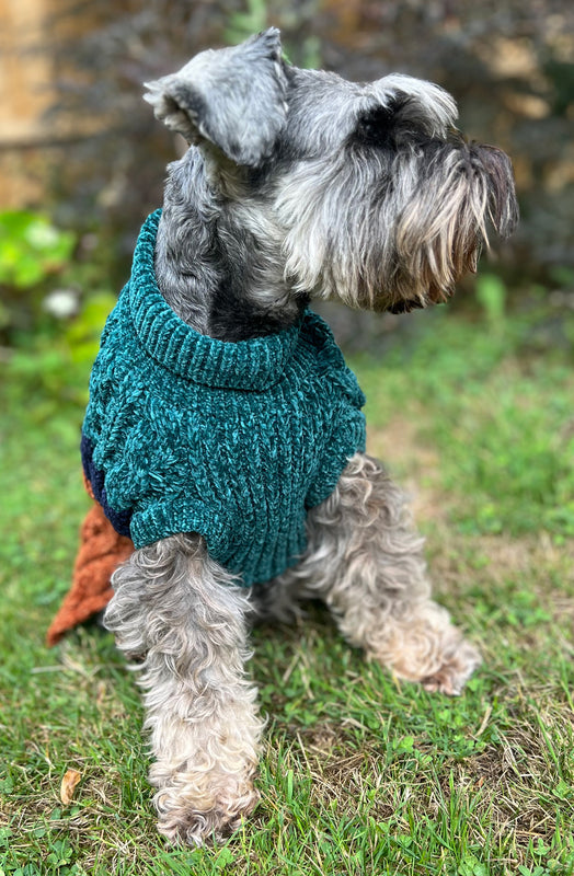Stnos Luxe Chenille Woodland Hue Sweater | Dog Jumper