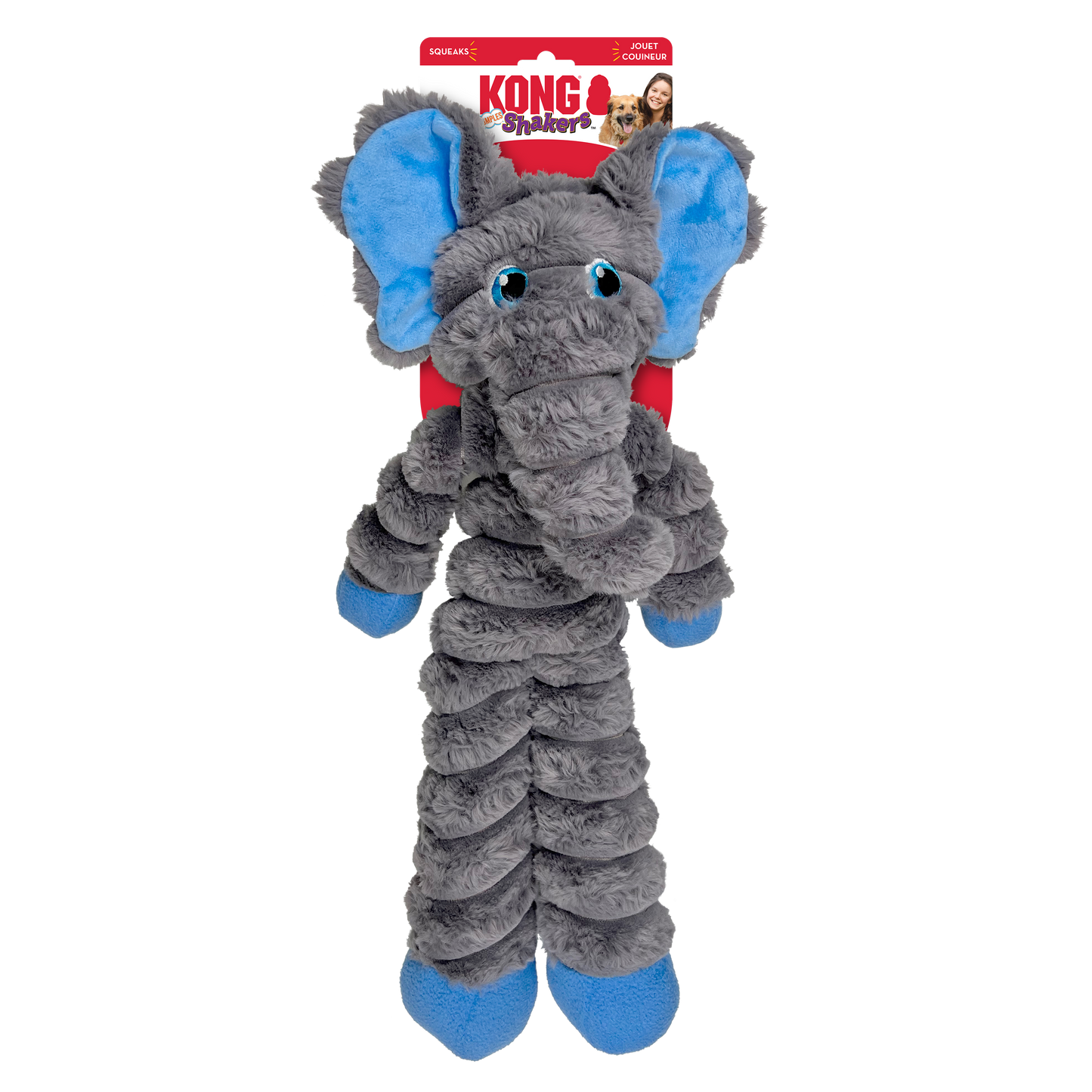 KONG Shakers Crumples Elephant | XL Soft Dog Toy