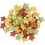 Christmas cat treats, star shaped, yellow, red, green colours