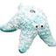 Plush dog toy elephant with a floral pattern on a white background