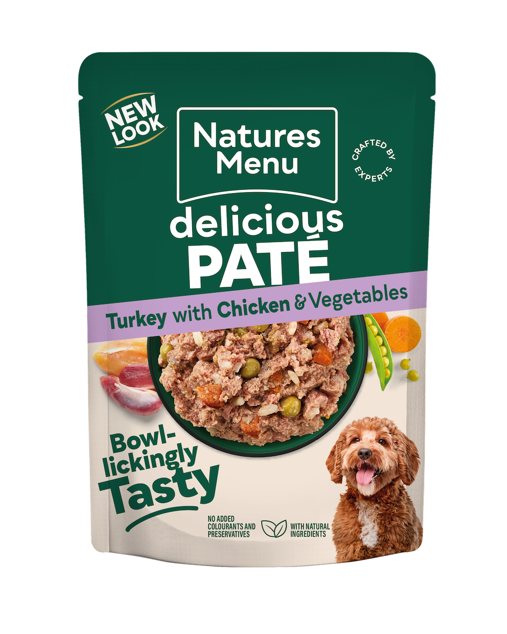 Natures Menu Turkey with Chicken Complete Pat Wet Dog Food - 300g