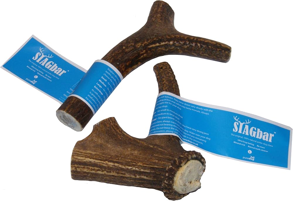Stagbar Deer Antler Bone 🦌 Natural Dog Chew