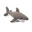 Plush shark dog toy on a white background