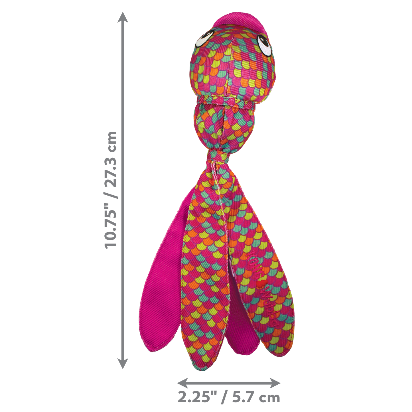 KONG | Floppy Tails Character Ball Dog Toy | Wubba Finz - Pink
