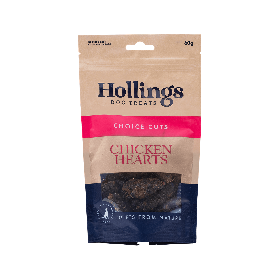 Hollings Chicken Hearts for Dogs 🐔 100% Natural Treats