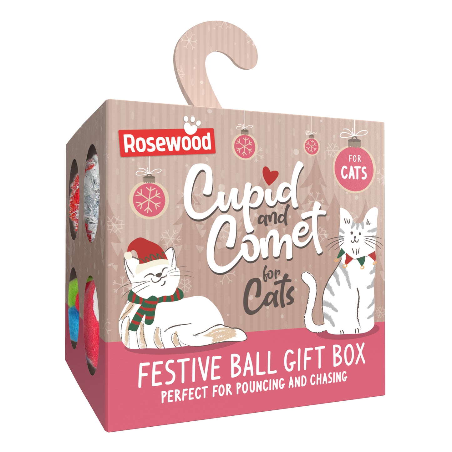 Rosewood Festive Ball Gift Box | Christmas Cat Toy Pack