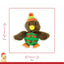 Rolo Robin TPR Body 🐦‍⬛ Dog Toy by Happy Pet