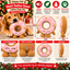 Giant Festive Donut Latex 🍩 Dog Toy by Happy Pet