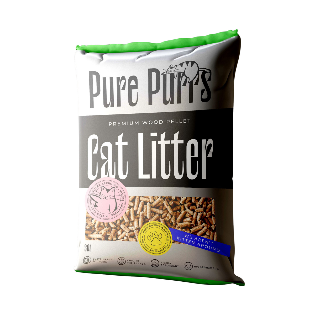 Pure Purrs Cat Litter 🐱 Premium Wood Pellets