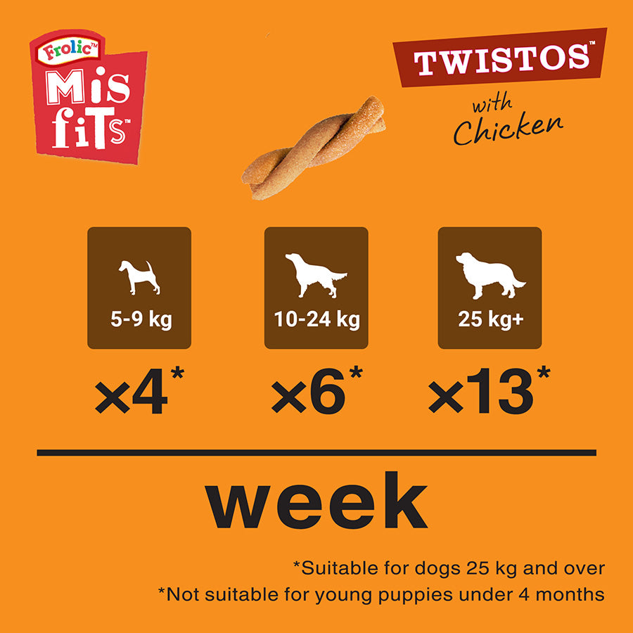 Misfits Tangly Twistos Dog Treats (6 Pack)