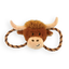 Herby Highland Cow Tug of War 🐂 Christmas Dog Toy by Happy Pet