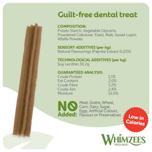 Whimzees Stix Natural Veggie Dental Chew for Dogs