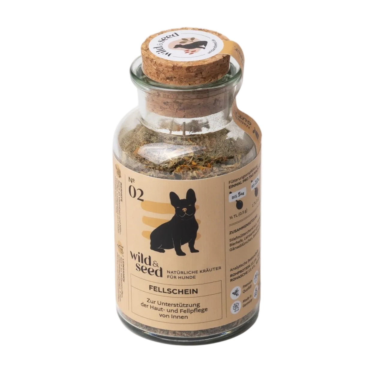 Wild&Seed Herbs No. 2 FellSchein | Natural Skin & Coat Support for Dogs