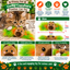 Corby Capybara Feather 🦫🪶 Christmas Cat Toy by Happy Pet