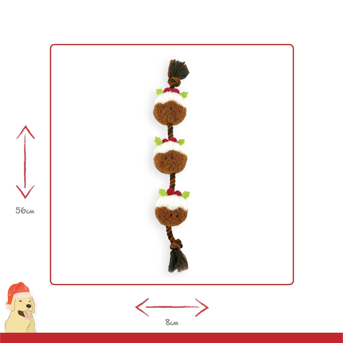 String of Puds Rope 🍮Christmas Dog Toy by Happy Pet