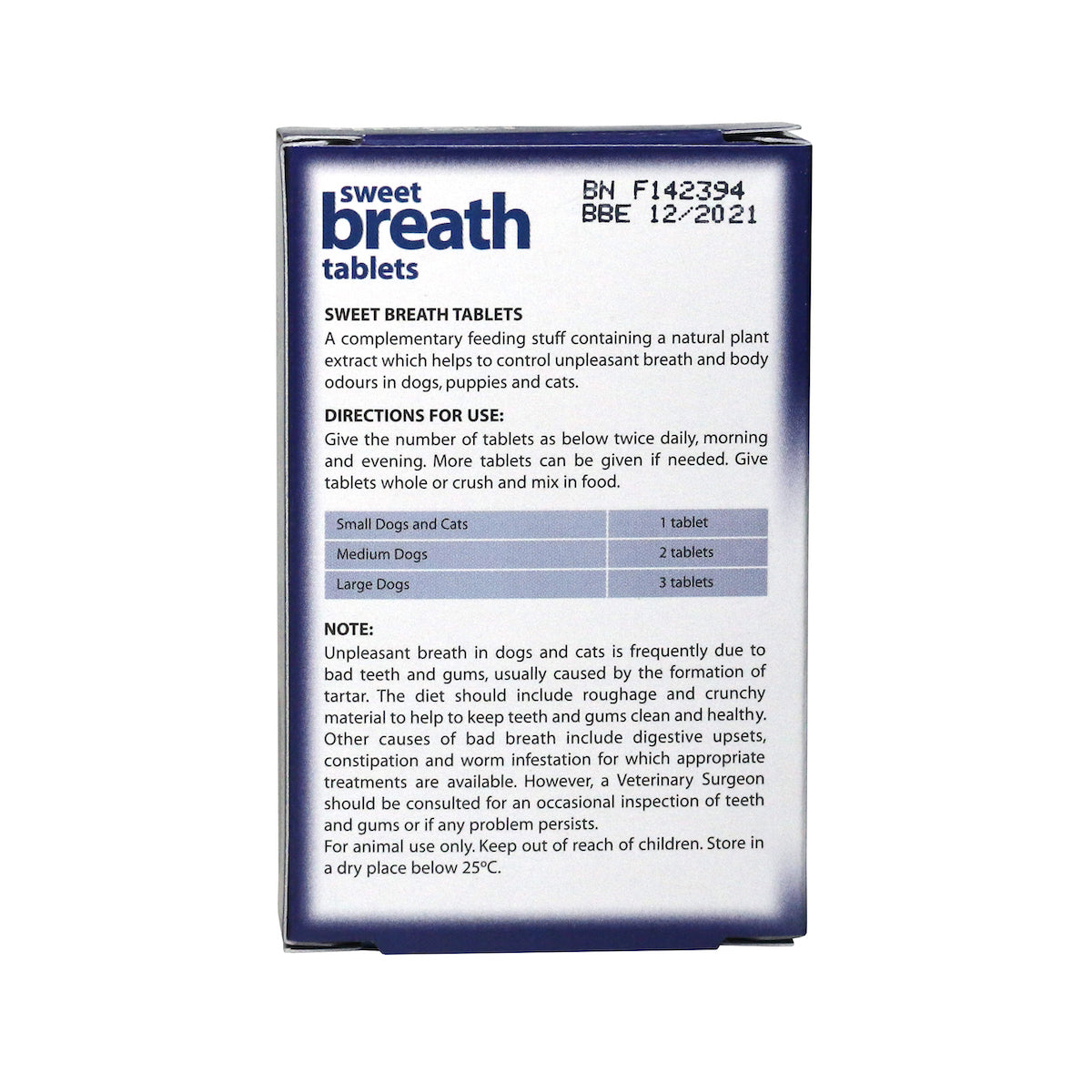 Johnson's Veterinary | Dog & Cat Dental Care | Sweet Breath Tablets
