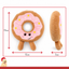 Festive Pink Donut 🍩 Plush Christmas Dog Toy by Happy Pet