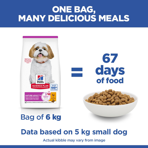 Hill's Science Plan Mini Mature Chicken Small Breed Dry Food for Senior Dogs