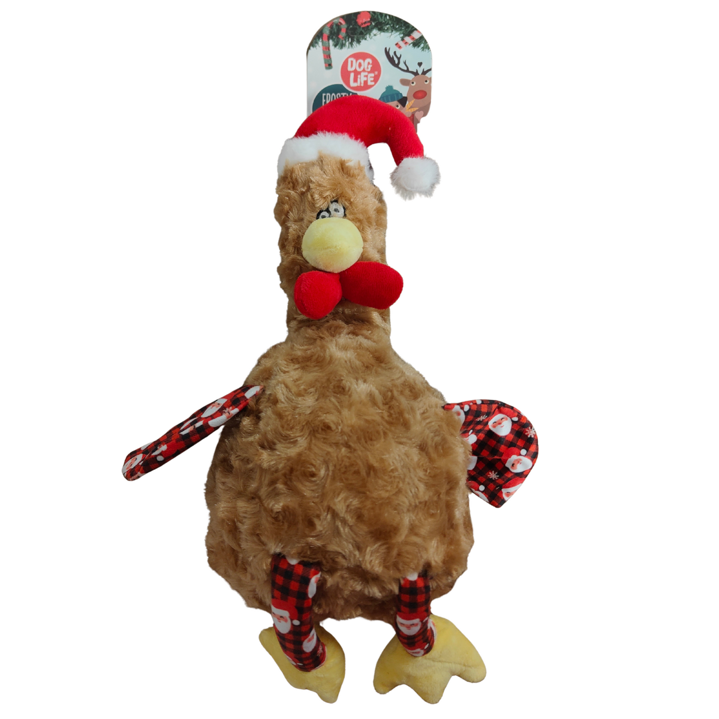 Plush turkey dog toy