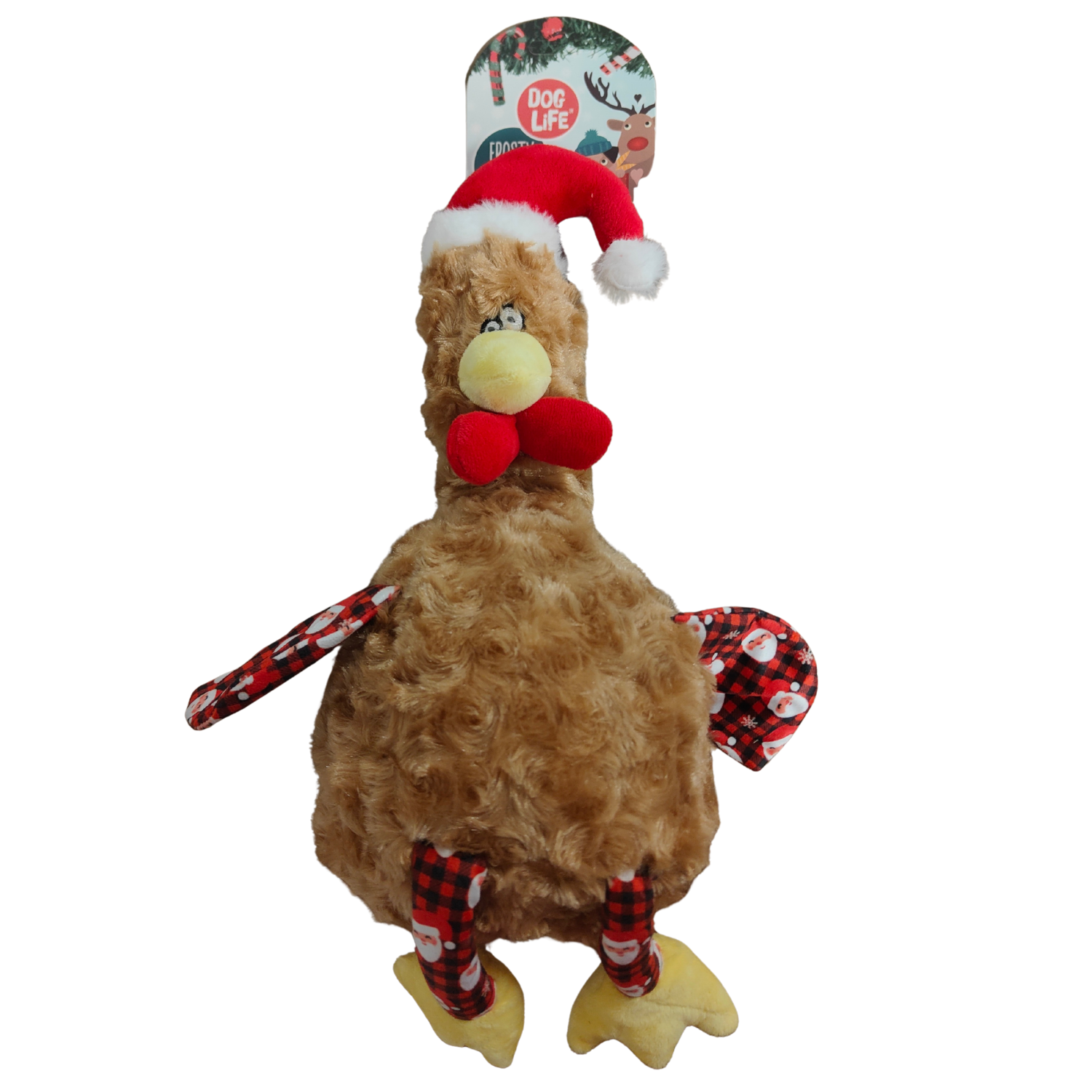 Plush turkey dog toy