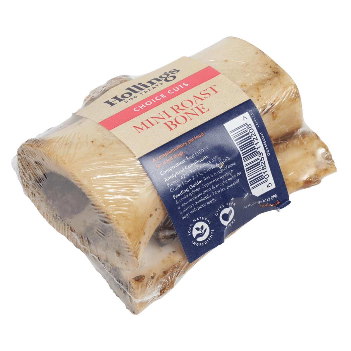 Hollings Mini Roast Bones for Dogs 🐮 100% Natural Treats