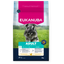 Eukanuba dog food package with a dog on a grassy background