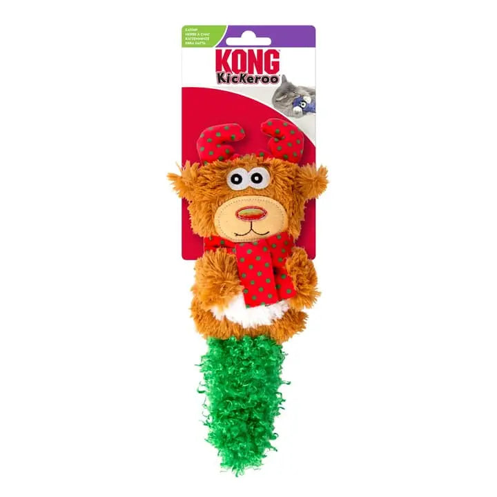 KONG Holiday Kickeroo Christmas Cat Toy