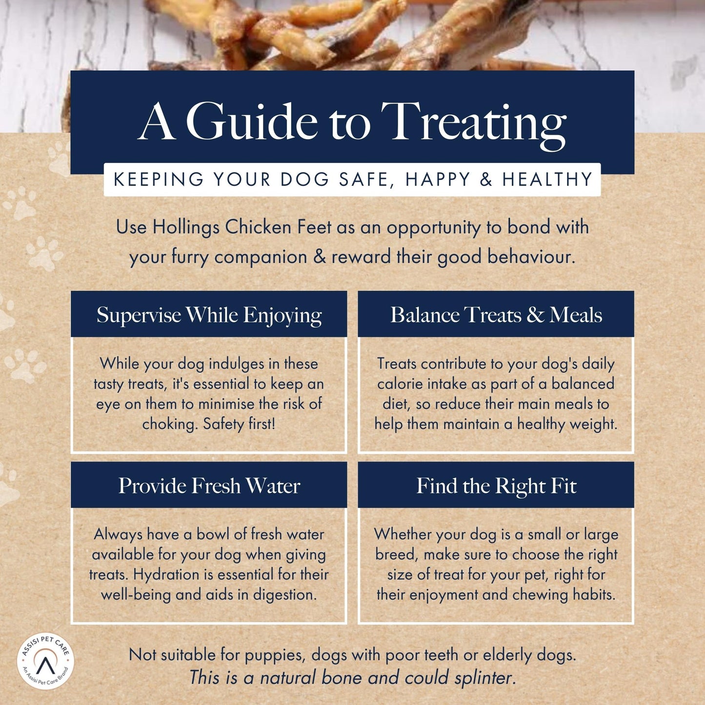 Hollings Chicken Feet for Dogs 🐔 100% Natural Treats