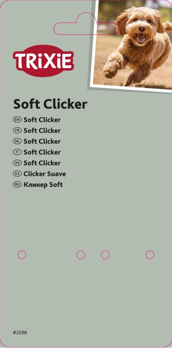 Trixie | Dog Training | Soft Clicker for Sound Sensitive Pets