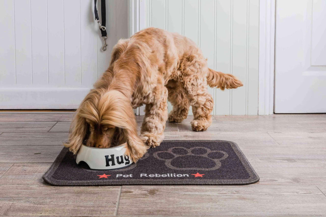 Dinner Mate Absorbent Food & Water Bowl Mat by Pet Rebellion