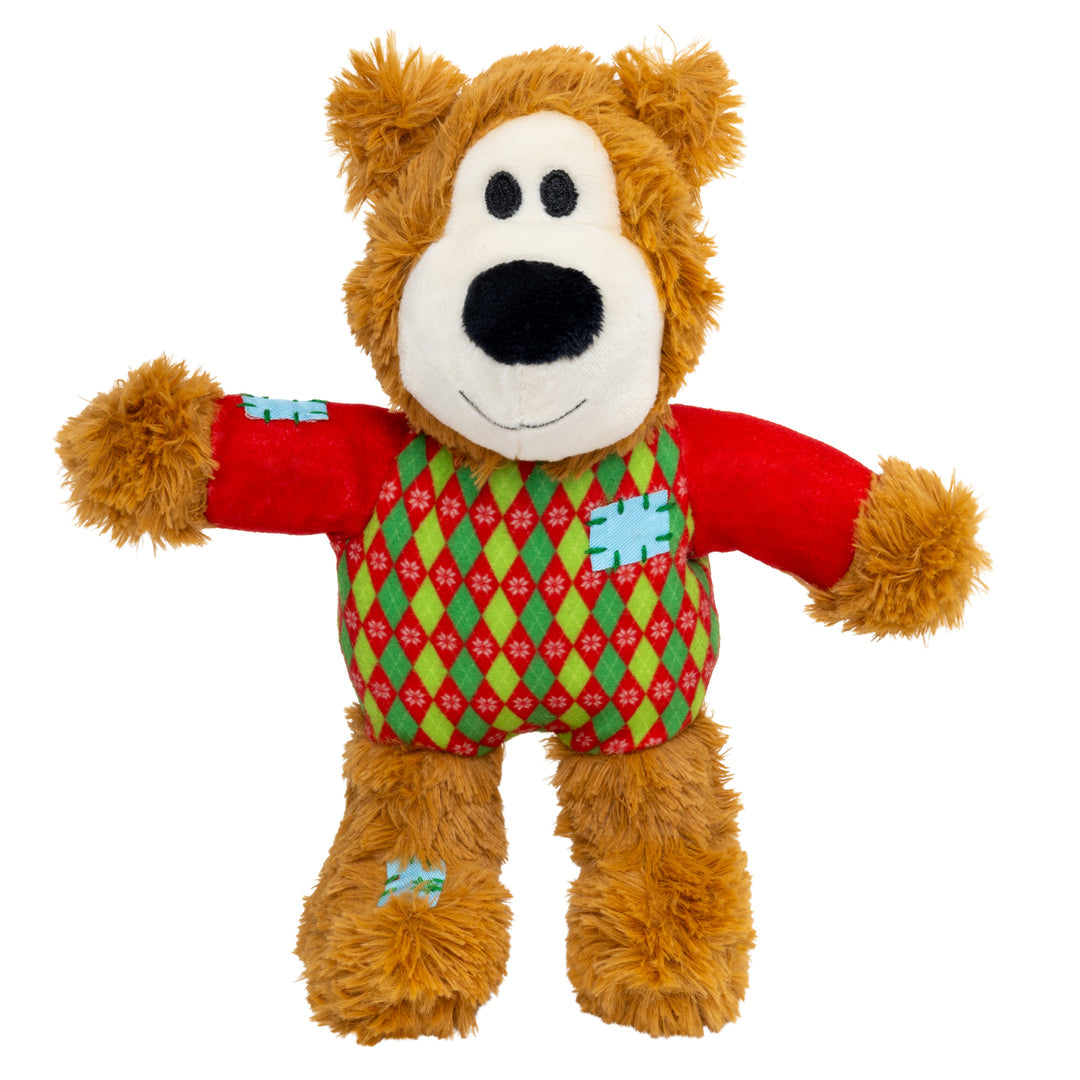 KONG Holiday Wild Knots Sweater Bear 🐻 Christmas Dog Toy