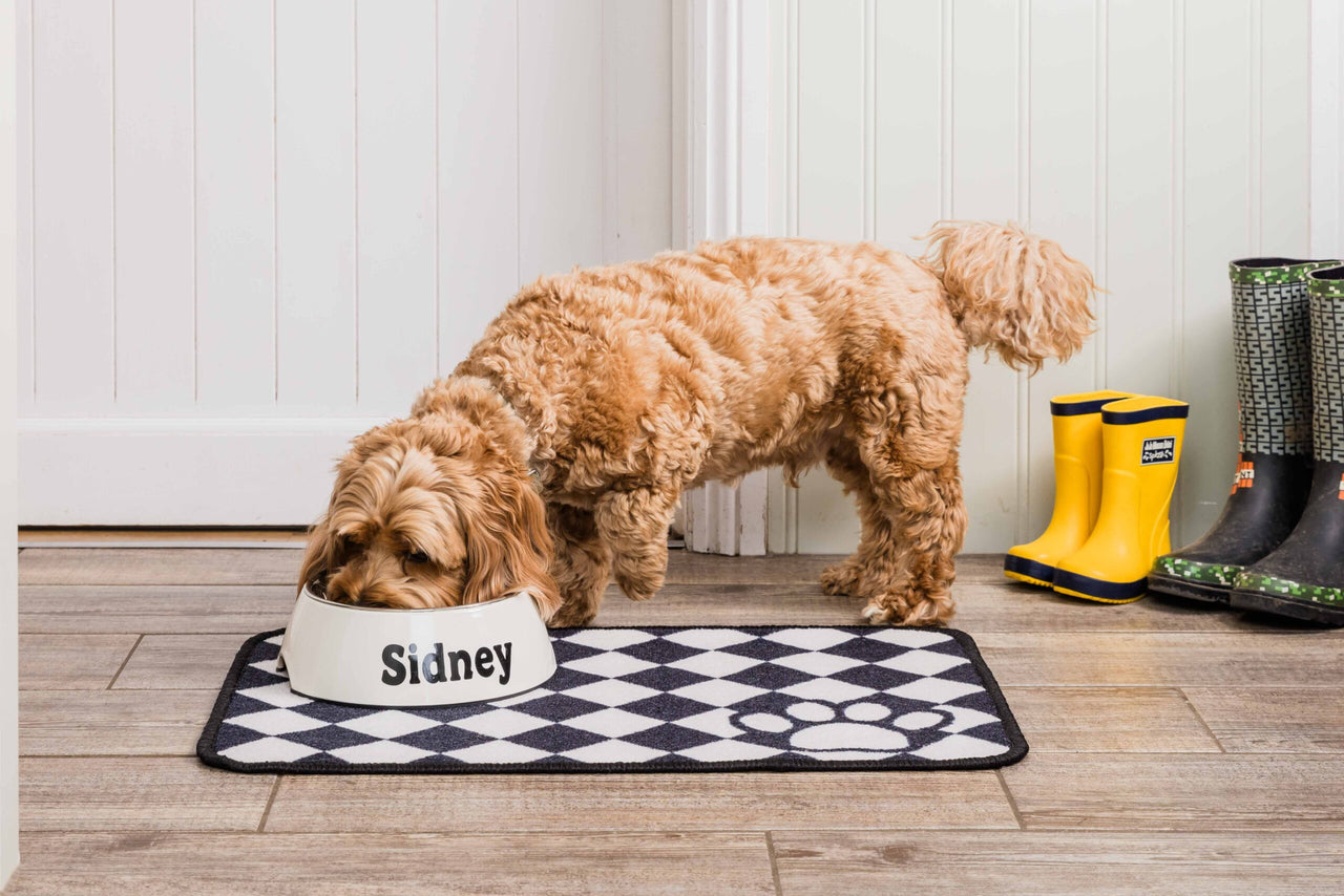 Dinner Mate Absorbent Food & Water Bowl Mat by Pet Rebellion