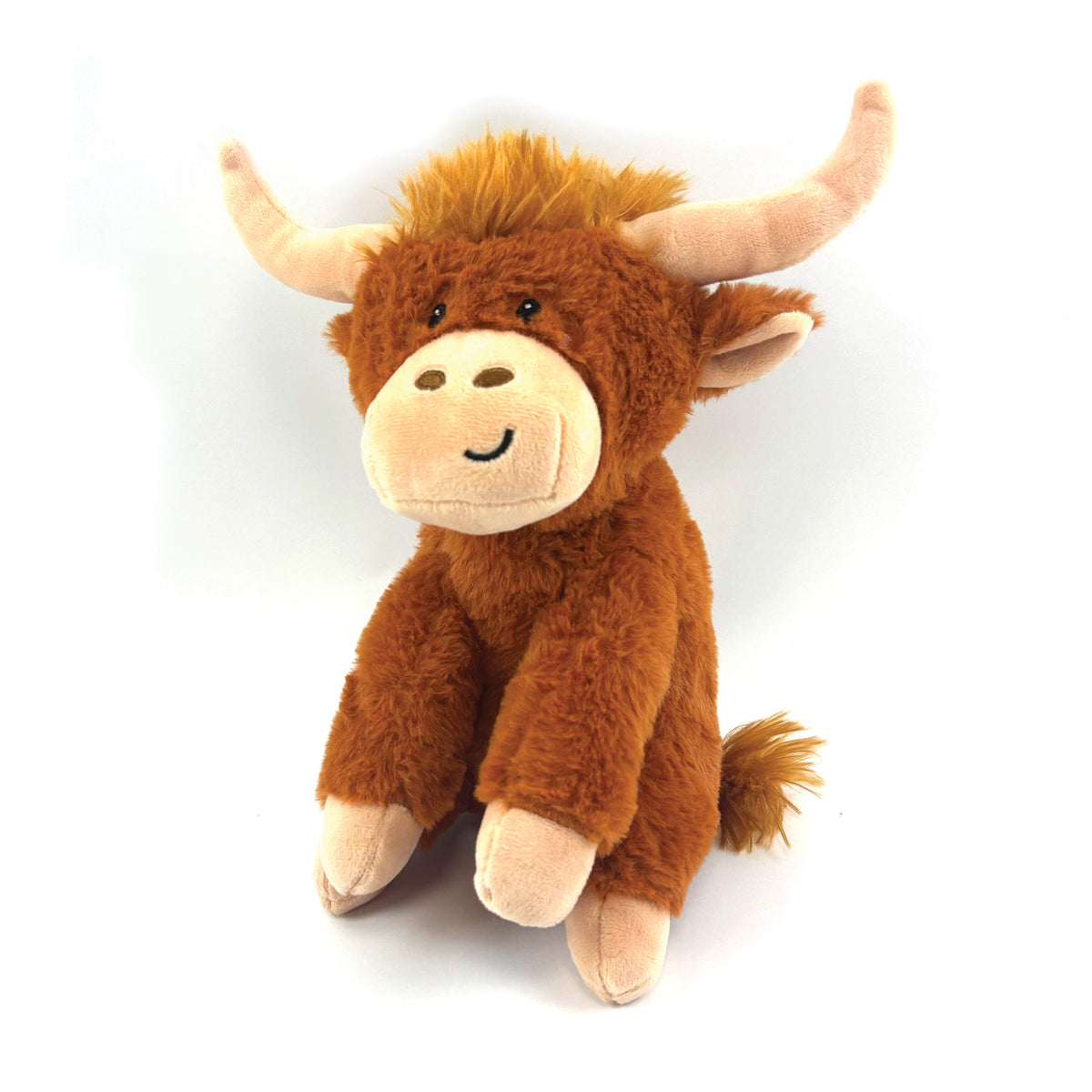 Herby Highland Cow 🐂 Plush Christmas Dog Toy by Happy Pet