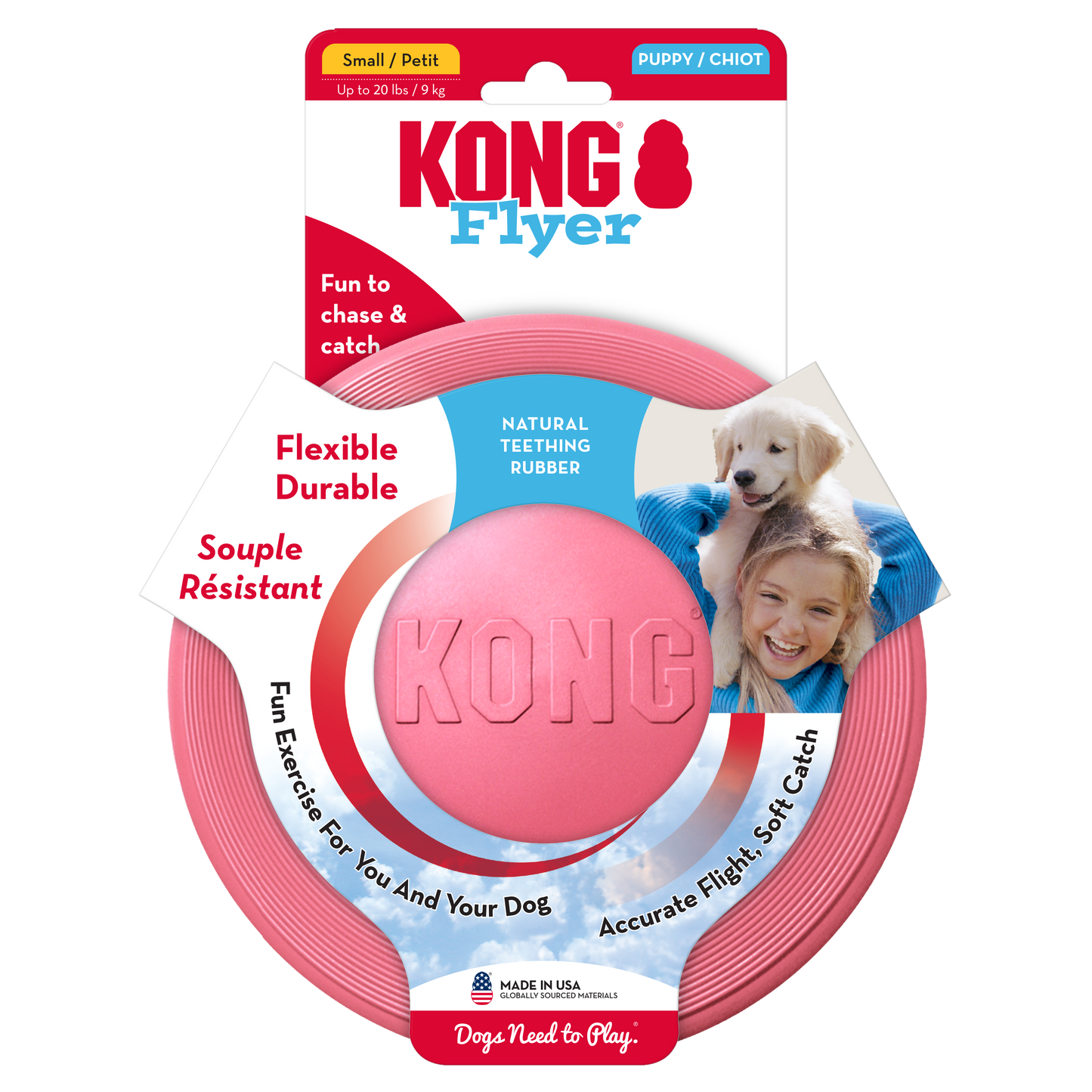 KONG Puppy Flyer Frisbee | Dog Toy Disc