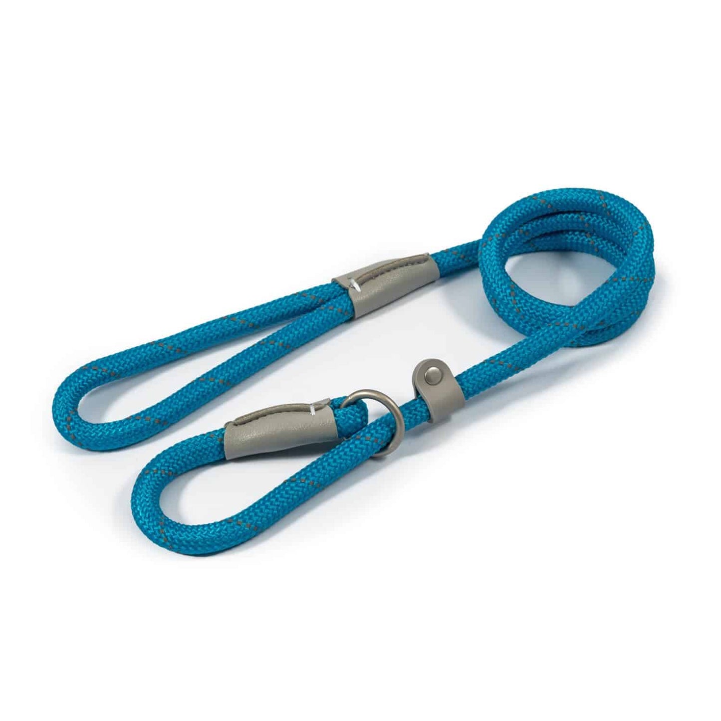 Ancol Viva | Dog Lead | Reflective Nylon Rope Slip - Blue