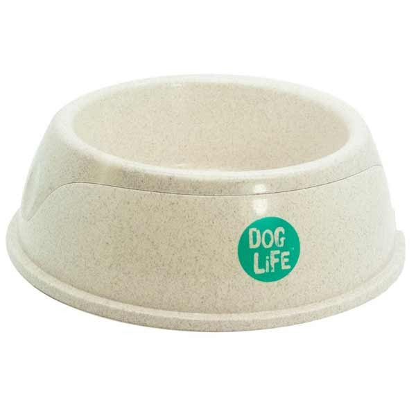 Dog Life Double Bowl | Wheat Straw Dog Food & Water Bowls | 2 Sizes