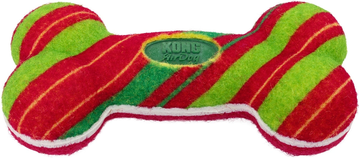 KONG Holiday AirDog Stripe Squeak Bone Small 🎄 Christmas Dog Toy