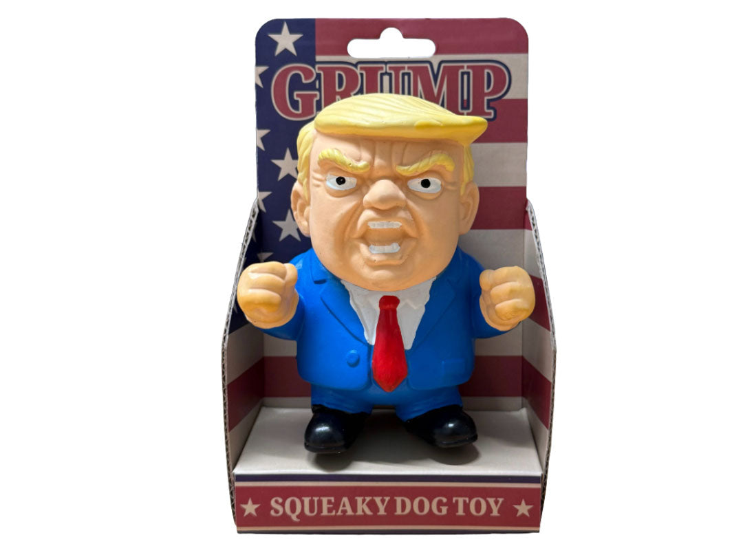 Donald Grump | Novelty Character Squeaky Dog Toy