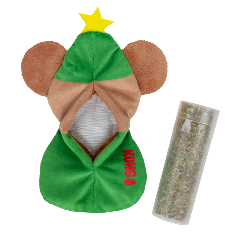 KONG Holiday Catnip Refillables Mouse & Reindeer 🎄 Christmas Cat Toy